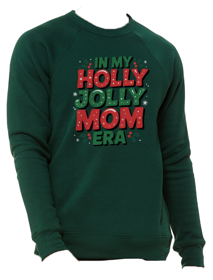 Holly Jolly Mom Era (Super Soft) Crew Neck Sweater