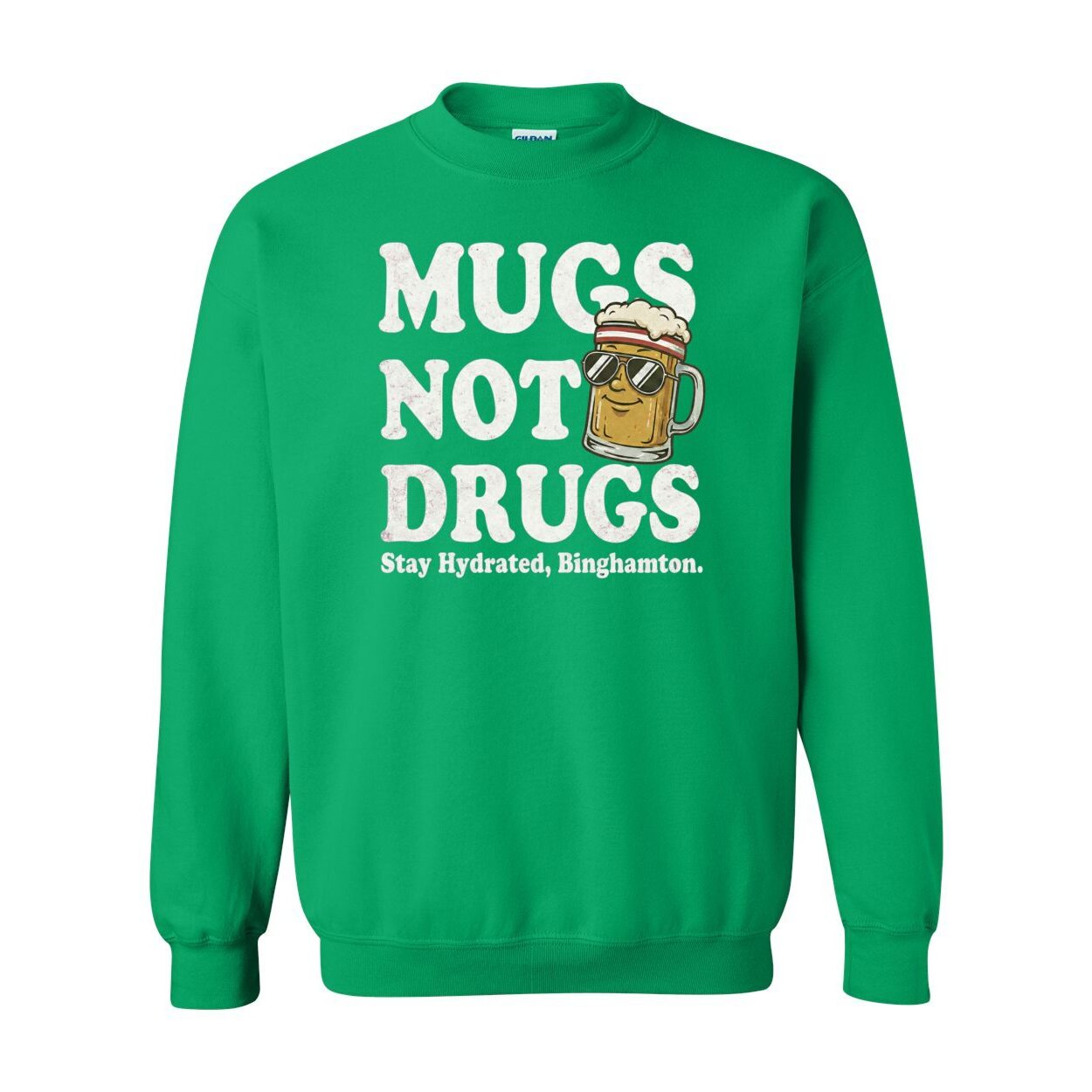 Mugs Not Drugs Crew Neck (Unisex)
