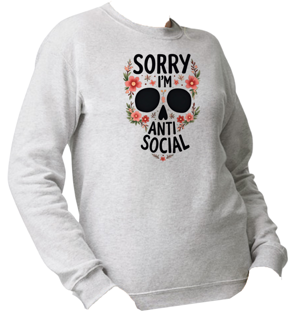 Antisocial crewneck sweater (Unisex)