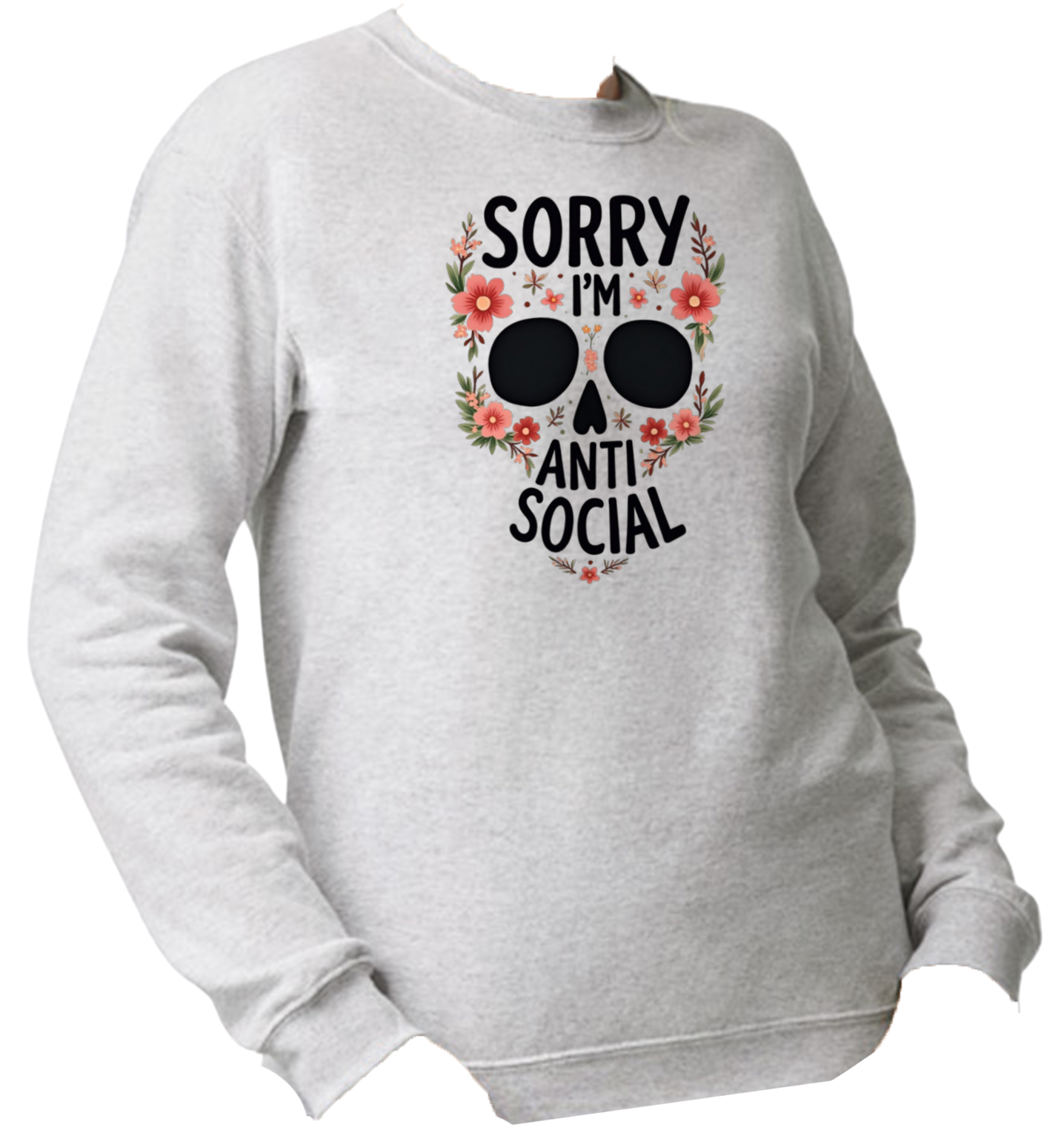 Antisocial crewneck sweater (Unisex)