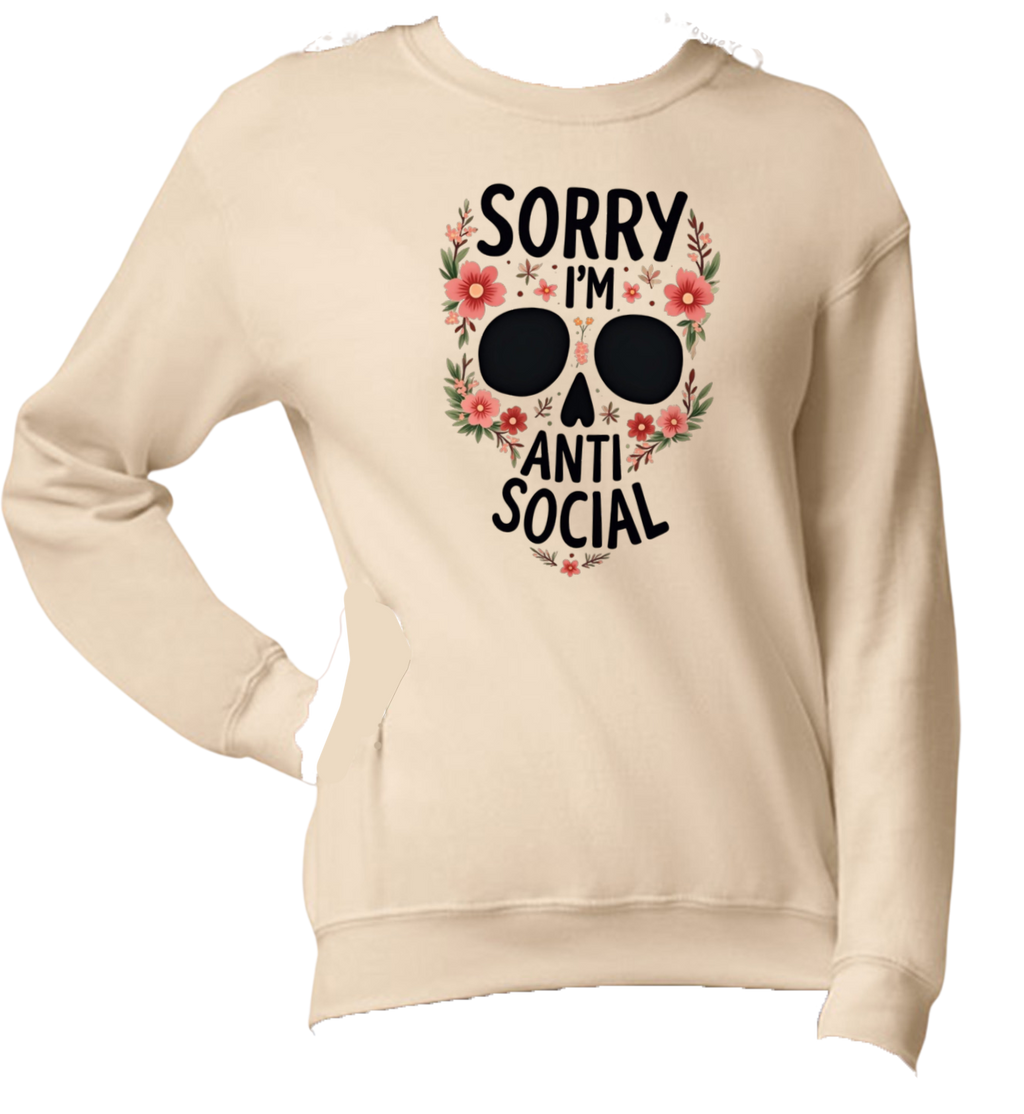 Antisocial crewneck sweater (Unisex)