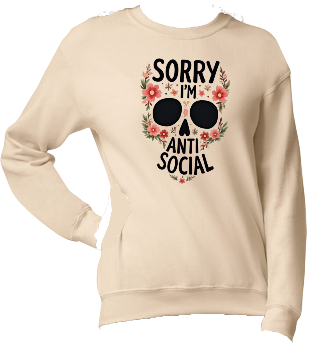 Antisocial crewneck sweater (Unisex)