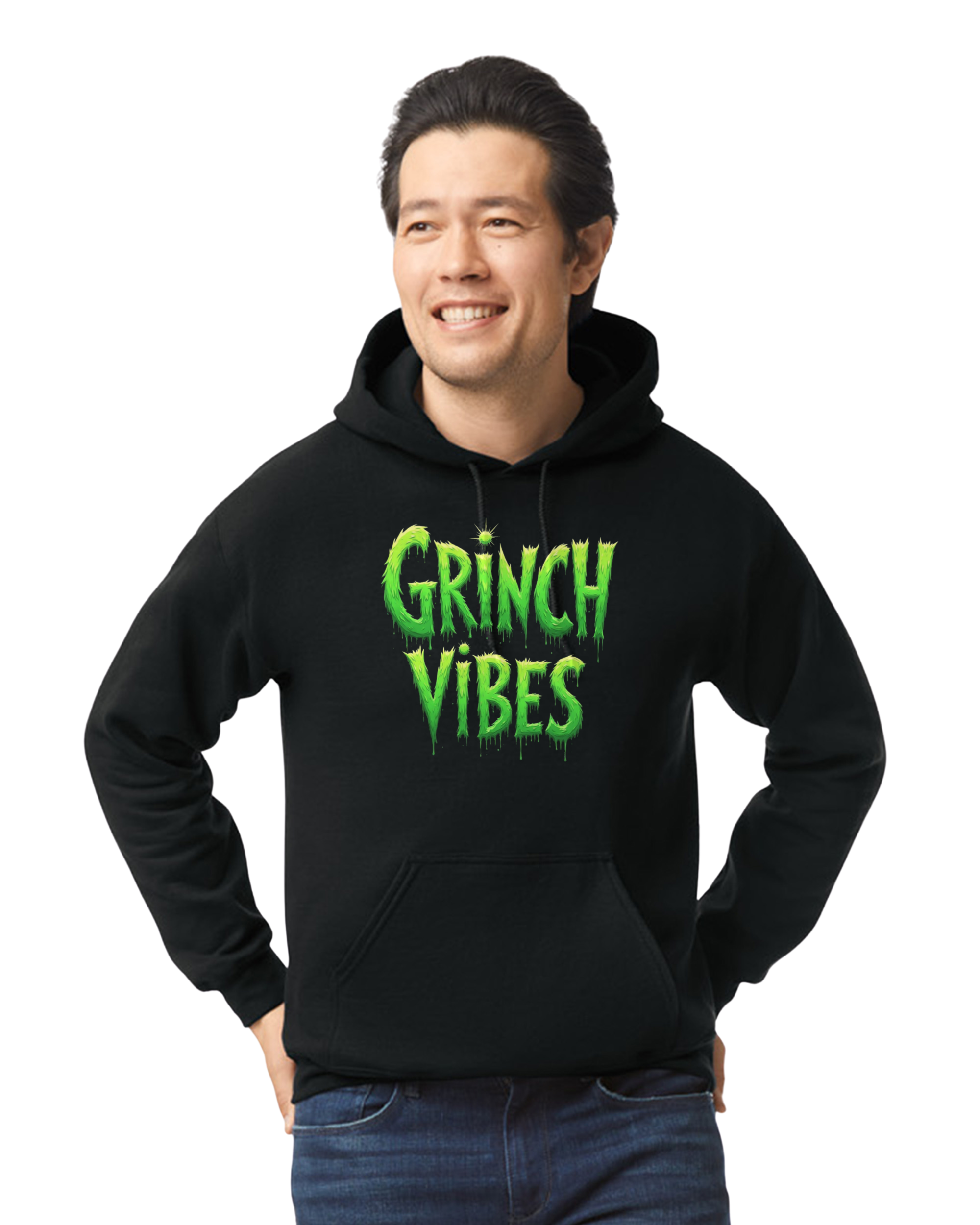 Grinch Vibes Hoodie (Adult and Youth unisex sizes)
