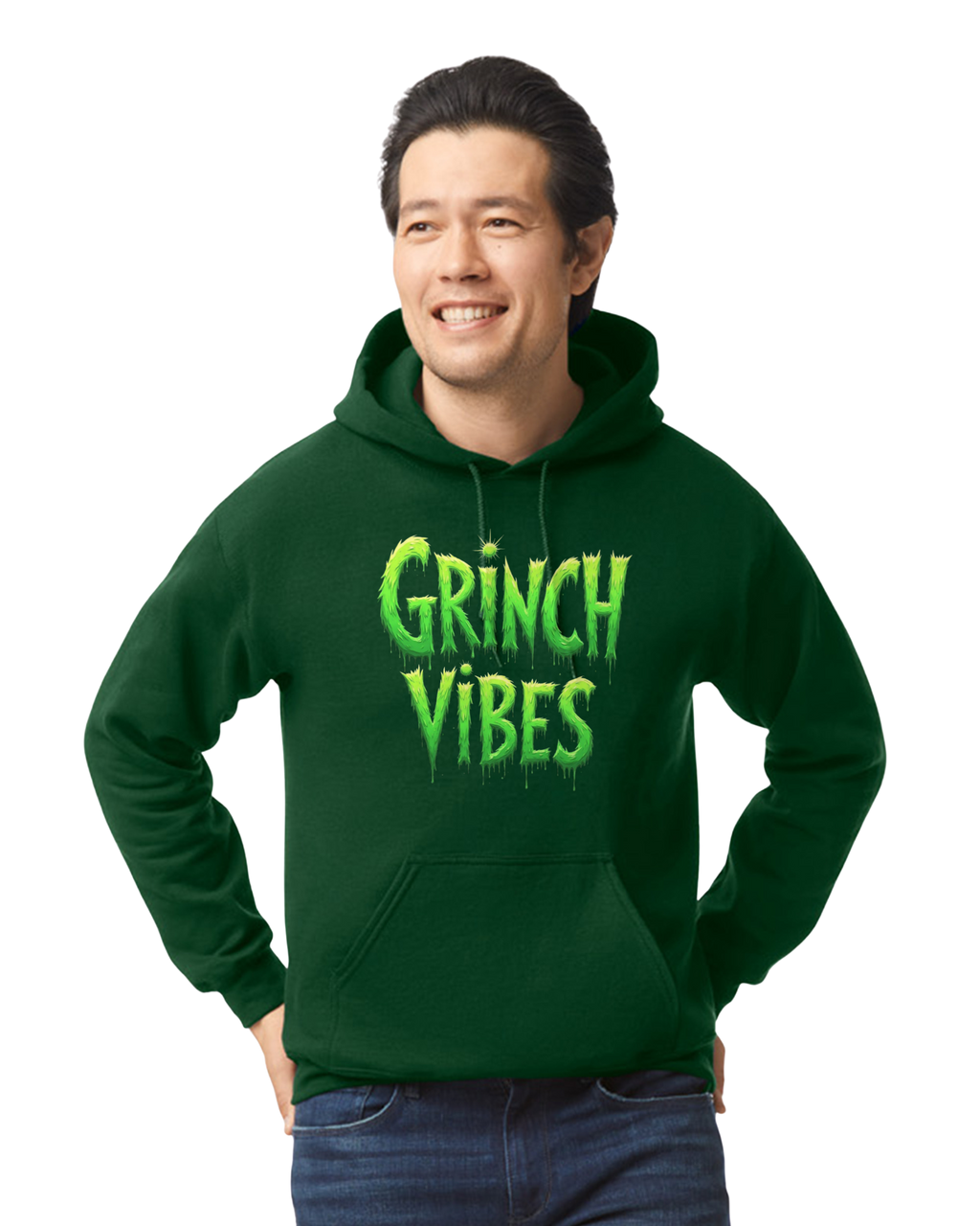 Grinch Vibes Hoodie (Adult and Youth unisex sizes)