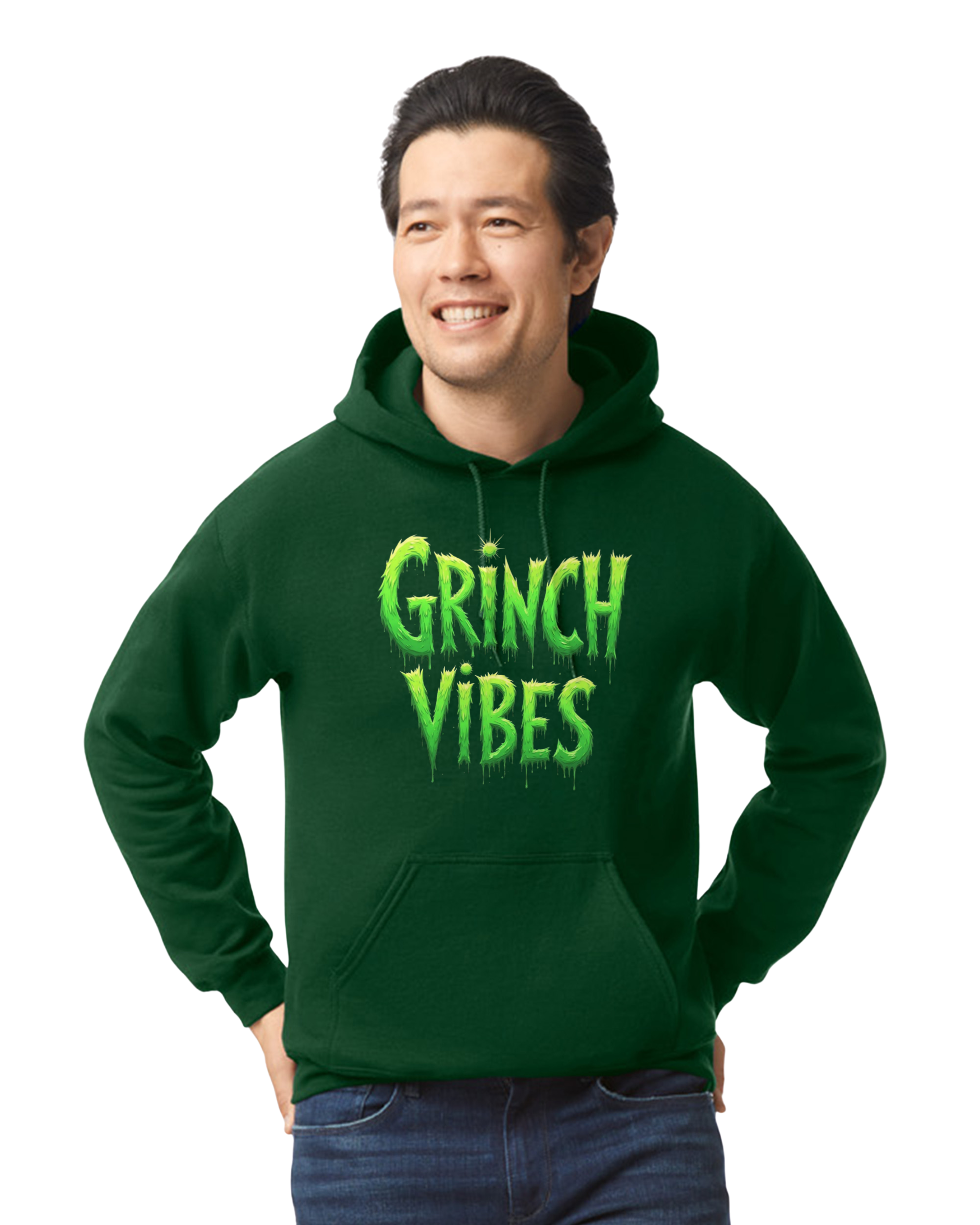 Grinch Vibes Hoodie (Adult and Youth unisex sizes)