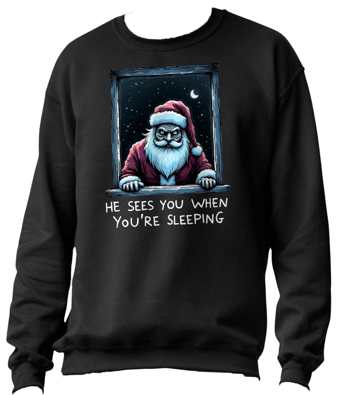 Stranger Danger Santa Crew Neck Sweater(Unisex)