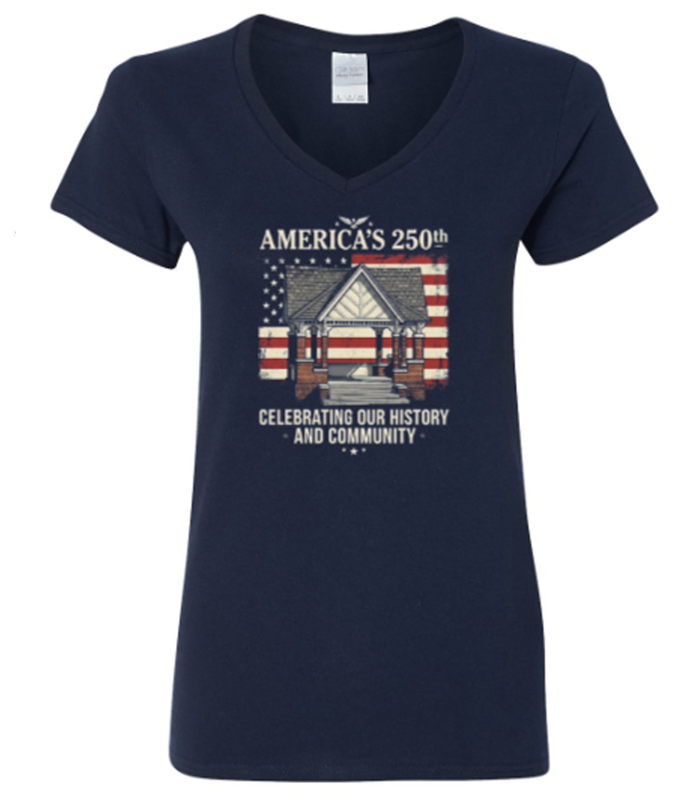Windsor American Women's V-Neck Tee